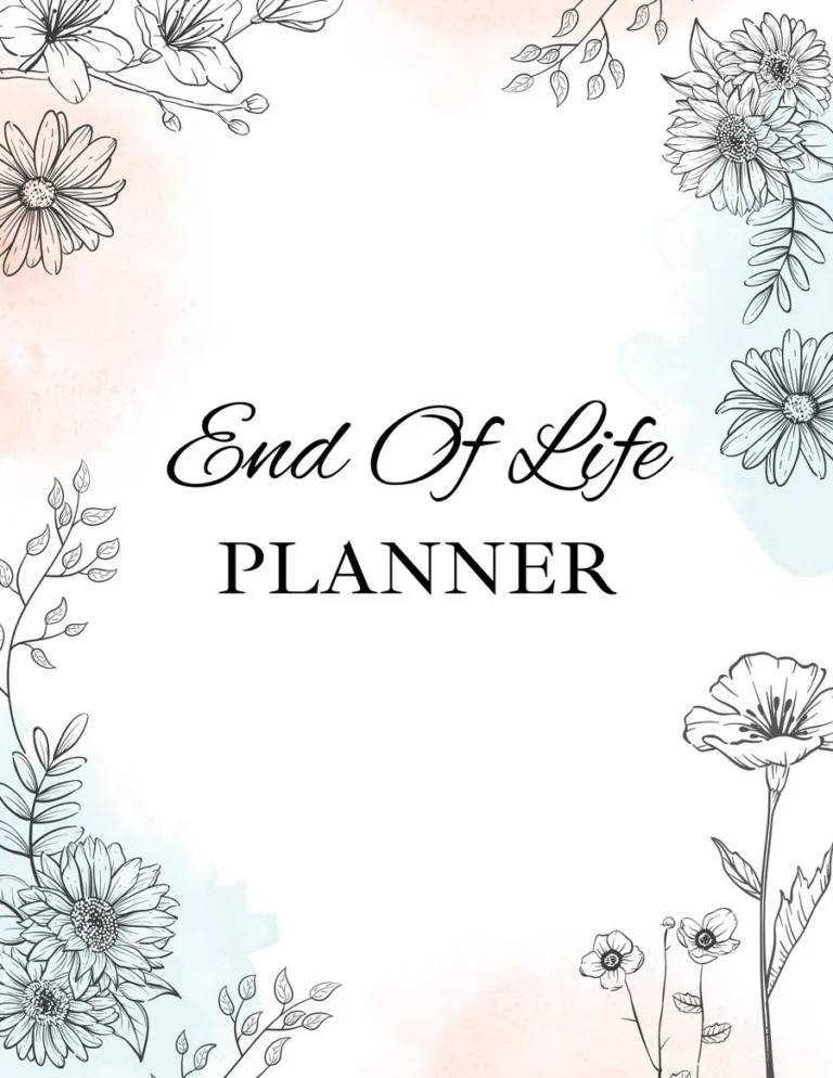 Printable life organizer planner cover
